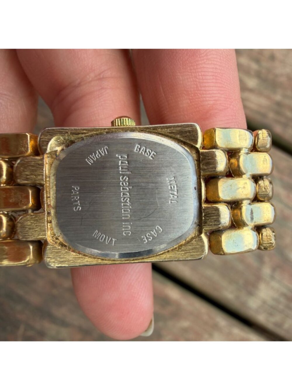 Paul Sebastian Gold-Tone Quartz Watch With Roman Numerals & Link Bracelet - Picture 5 of 7